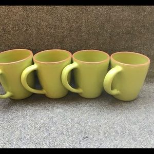 Casa Verde Terra green set of 4 mugs